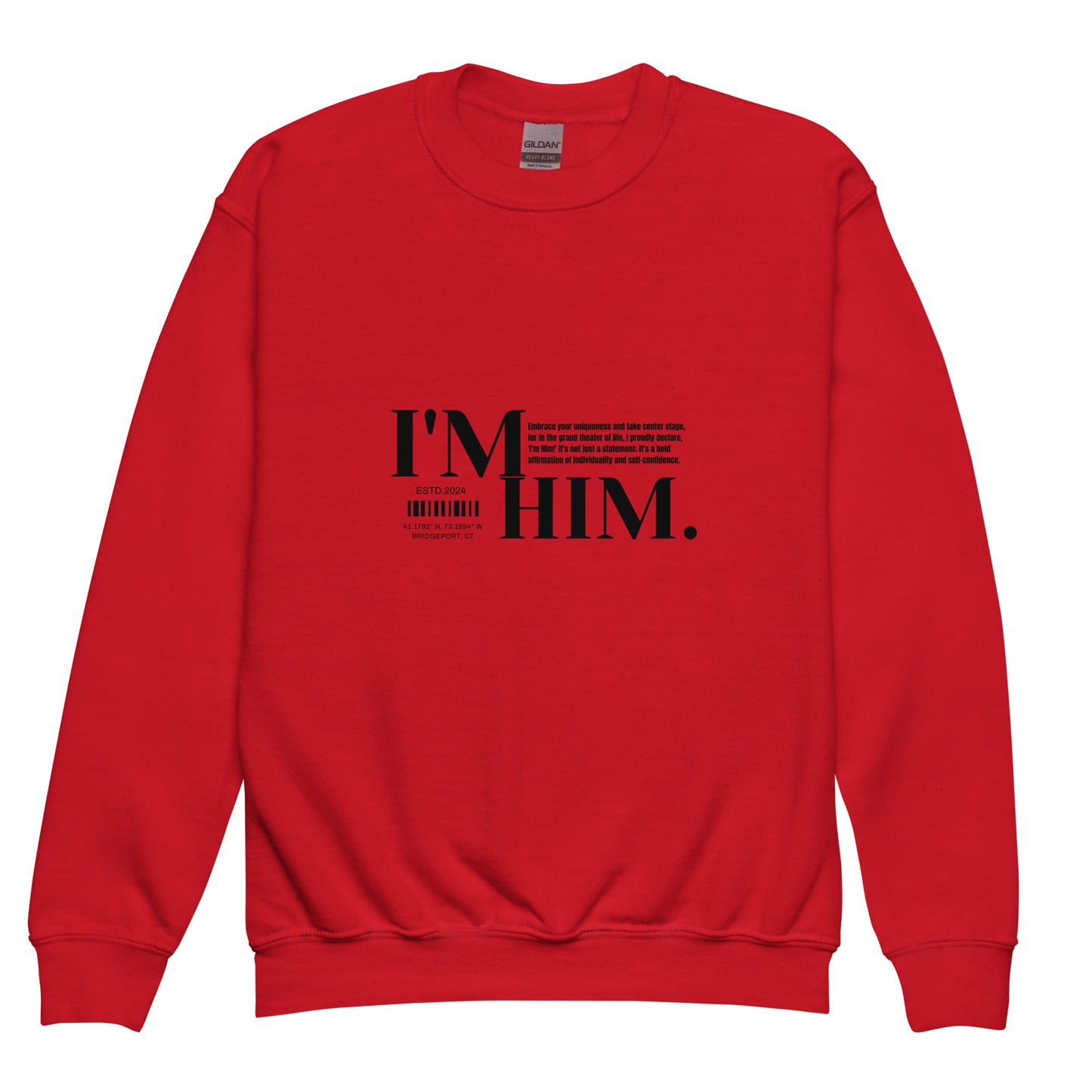 Youth crewneck sweatshirt - I'm Him