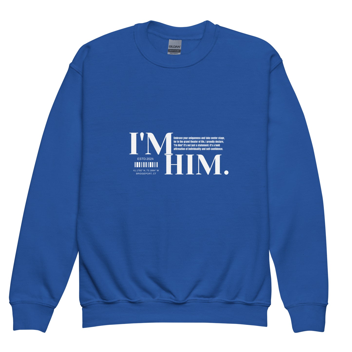 Youth crewneck sweatshirt - I'm Him