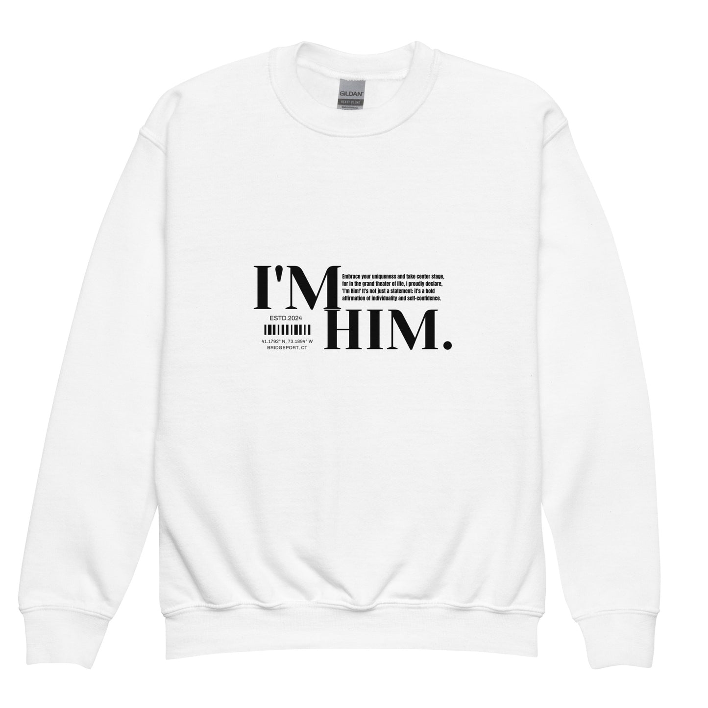 Youth crewneck sweatshirt - I'm Him