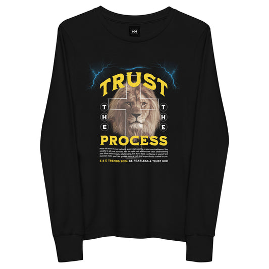 long sleeve graphic tee - Trust the Process