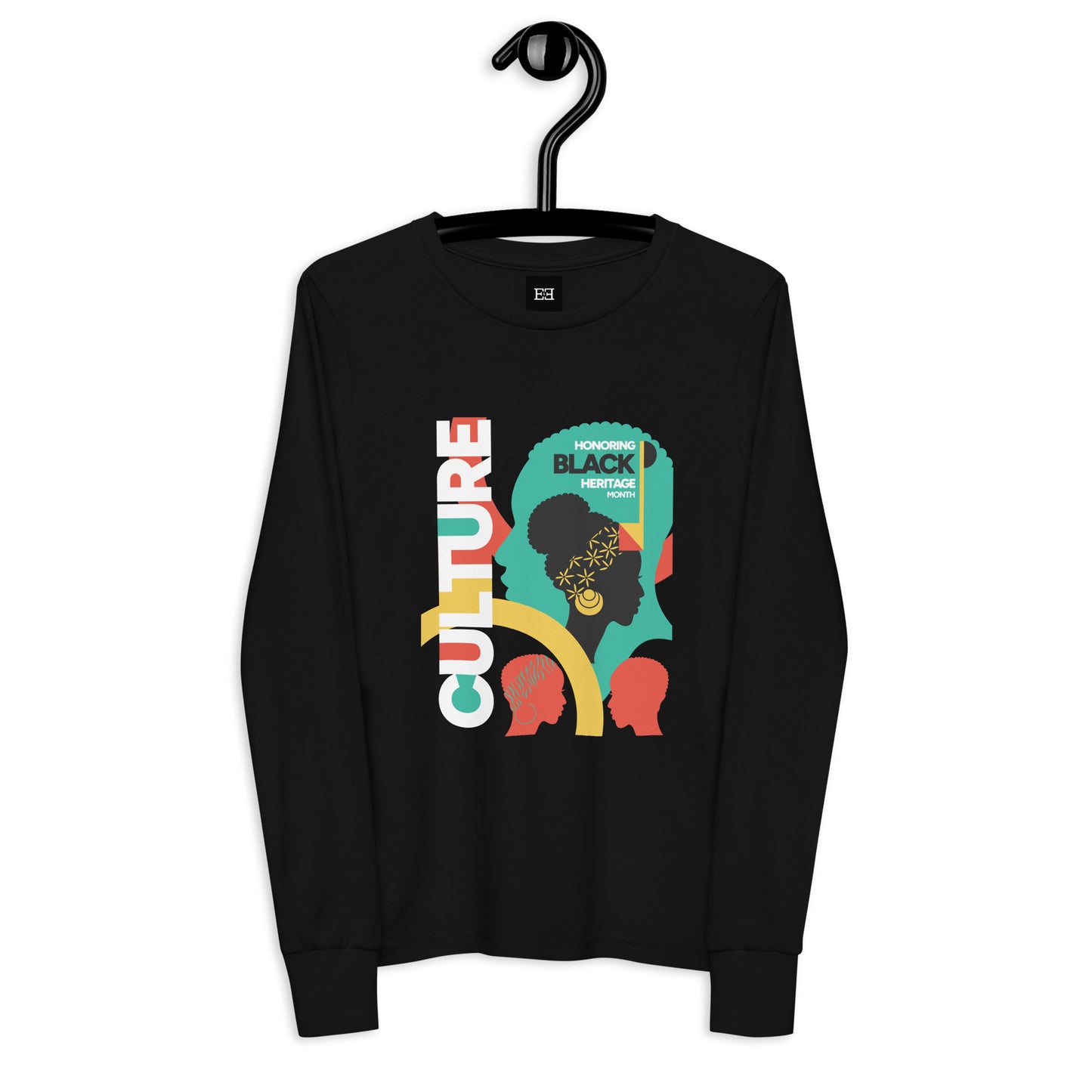 Long sleeve graphic t shirt - Honoring Black Heritage Month