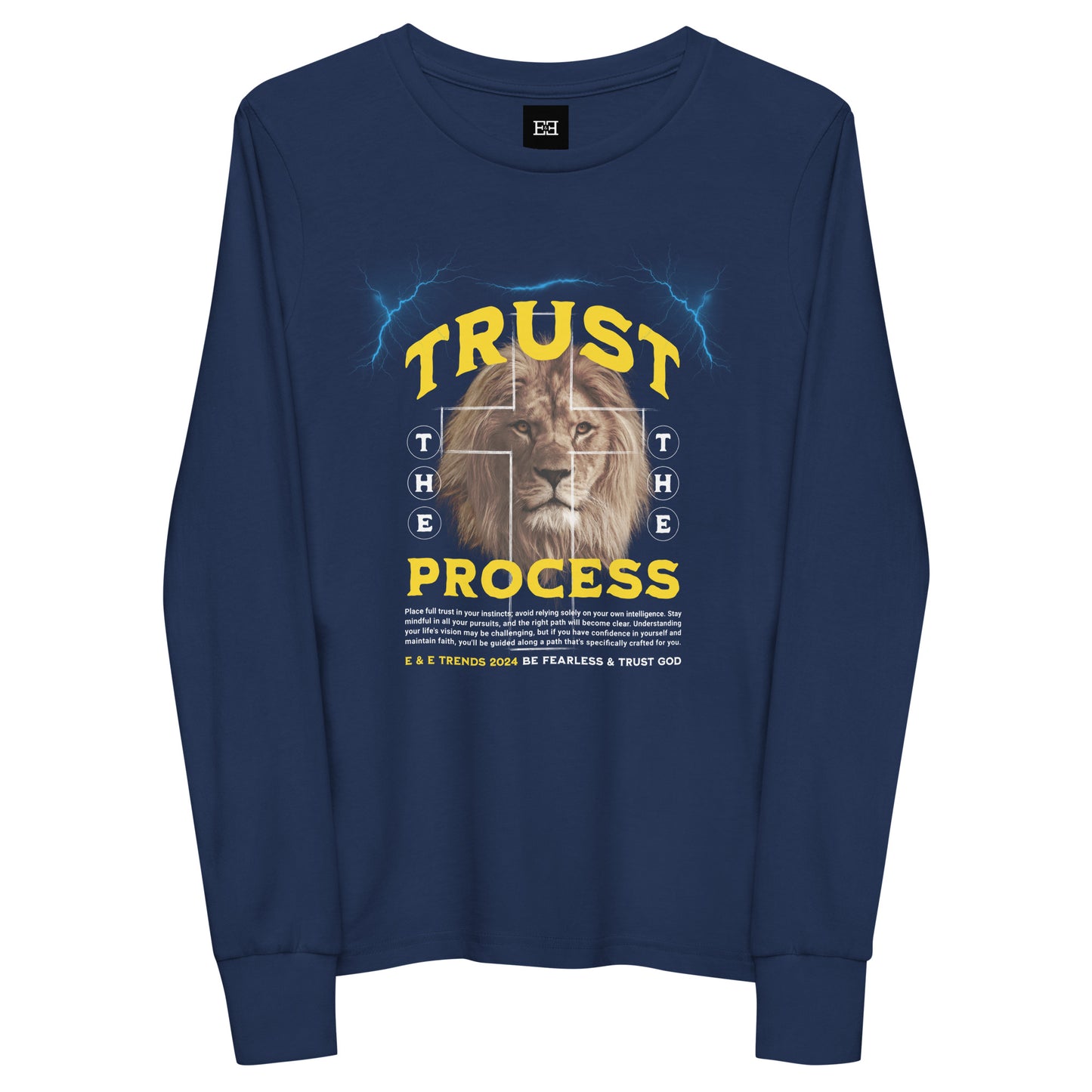 long sleeve graphic tee - Trust the Process