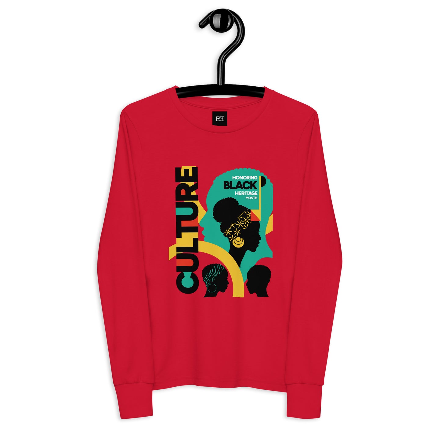 Long sleeve graphic t shirt - Honoring Black Heritage Month